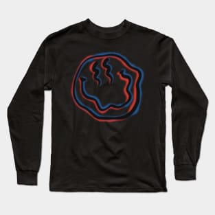 Trippy Face Long Sleeve T-Shirt